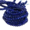 Pärlor 2x4 4x6 5x8mm Lapis Lazuli Blue Natural Stone Jades Chalcedony Facetterade Abacus Loose Diy Woman Jewelry Finding 15Im GE316