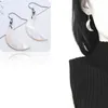 Dos Boucles D'oreilles Grace Jun Corée Style Shell Matériel Lune Forme Clip Sur Non Percé Pour Les Femmes Fête De Mariage Magnifique Bijouterie