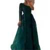花嫁のドレスの緑のスパンコールの母親ガウン取り外し可能な掃引プラスサイズの母のドレスカフタンオフショルダー長いイブニングドレス