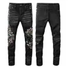 Pantaloni di lino firmati da uomo europei e americani Jeans hip-hop High Street Fashion Brand Cycling Motorcycle Washk