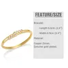 Bangle FLOLA Gold Plated Cuban Chain Butterfly Bangles For Women Copper Zircon Be Free Cuff Fashion Crystal Jewelry Brtg96