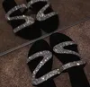 Chinelos 2020 mulheres flip flops verão cristal diamante bling praia slides sandálias sapatos casuais deslizamento no chinelo y2302