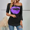 Designer Tops Women T-shirt z krótkim rękawem z ramion nieregularna długość rękawa moda szczupła koszulka