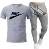 Masculino rastreio imprimindo 2 peças tops e shorts roupas esportivas de roupas esportivas