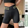 Women's Shapers Ice Silk High Waist Cross Safety Shorts Summer Seamless Thin Women Panties Slimming Boxers For Cycling Pants