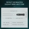 Forks HEZHEN Elegant Series Carving 430 Stainless Steel Highquality G10 Handle Tableware Steak Knife Meat 230302