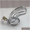 Diğer Sağlık Güzellik Ürünleri Çelik Chastity Cage Penis Cock Ring ADT Oyunlar Kafes Cihazlar Oyuncaklar Adam J1705 DROP TESLİMİ DHLXI