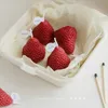 Strawberry Mini Decorative Aromatic Wax Scented Candle for Home Bedroom Wedding Party Xmas Gifts