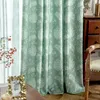 Tenda America Tende stampate verdi per soggiorno Camera da letto Foglie Tulle Trattamento finestra trasparente Draps Personalizza