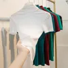 Frauen Kleidung Kurzarm Rollkragen frauen T-shirt Einfarbig Mesh Frau Top Sommer Tops Für Mädchen 230301