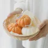 Scented 3D Pumpkin Creative Handmade Aromatherapy Photo Props Gift Halloween Decoration Candle Home Decorations A1H0