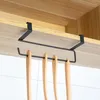キッチン収納ペーパータオルラック壁吊りキャビネット錬鉄ワードローブシェルフバスルームオーガナイザー