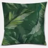 Pillow Case Bean Green Floral Patterns Series Gift Home Office Decoration Bedroom Sofa Car Cushion Cover Pillowcase