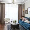 Cortina de cortina moderna cortinas de luxo textura cetim brilho imitação de seda alta precisão Atmosfera de sala de estar personalização da sala de estar