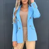 Женские костюмы шикарные пиджаки базовый стиль офис темперамент Blazer Women Fashion Color Formal Port