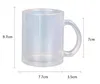 Sublimering iriserande glas tumbler 14oz glas mugg färgglada glaskoppar