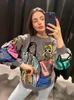 Hoodies للسيدات Sweatshirts Klkxmyt Traf Women 2023 Fashion Beauty Girls Print Engual Omal Oncic Pullovers Tops 230302