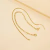 Ketens retro punk twisted ketting ketting multilayer goud kleur paper clip vierkante choker dames kraag sieraden geschenken