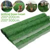 Décoratif Fleurs Couronnes Gazon Artificiel Tapis Vert Faux Synthétique Jardin Paysage Pelouse Tapis Gazon Pour La Maison Étage Aquarium De Mariage Dec