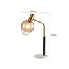 Modern luxury glass table lamps Nordic postmodern classic desk lights 35cm width 60cm height for hotel home living room bedroom study room decor