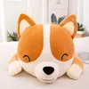 Dolls de pelúcia gigante fofo Corgi Pillow Plush Pillows recheado de algodão de algodão de algodão Kids Kawaii Shiba Inu Dolls para crianças Presente de aniversário 230302