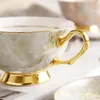 Dinnerware Sets Tea Cup And Saucer Spoon Set Coffee Mug Ceramic Western Bone China Afternoon Elegant Tablewares Accessories 1set