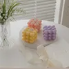 Candela aromatica a bolle profumate a forma di cuore di Rubik all'ingrosso senza fumo in decorazioni estetiche colorate per la stanza
