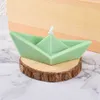 Mum yaratıcı saf el yapımı soya balmumu origami tekne dumansız kokulu mumlar ev yatak odası oturma odası süslemeleri hediyeler
