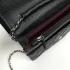 Novo designer bolsas crossbody bolsa woc corrente de ouro bolsa de ombro feminina bolsas de pele de carneiro preta bolsa mensageiro de luxo bolsa com aba com slots de cartão slots de zíper e slots de mudança