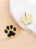 Stud Earrings BLACK CRYSTAL PRINT STUDS For Women Dog Tiny Veterinarian Jewelry Pet Toddler Accessories