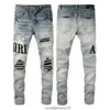 agolde jeans European and American Men's Designer Hip-hop Jeans High Street Fashion Tide Brand Cycling Motorcycle