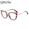 Sunglasses Frames New Spring Fashion Sexy Leopard Frame Anti-blue Glasses Women Vintage Optical Computer Eyeglasses Female Spectacles Oculos T2201114