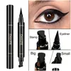 Eyeliner Cmaadu Crayon Liquide Étanche Noir Tampons À Double Tête Eye Liner Maquiagem Maquillage Outil Drop Delivery Santé Beauté Yeux Dhyjm