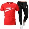 Turisti da uomo Stampare 2 pezzi Tops and Shorts Sportswear Caset Man Siet Fashion Jogger Outfit Overshezed Men Costume