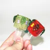 Slides 14,4 mm vattenpipa manlig importfärg gör färgglada dekorativa glas hantverkskål för vatten bongs rökskålar