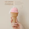 限られた時間を提供するアイスクリームコーン手作りのクリエイティブバースデーギフトの香りのデザートキャンドルデコレーション