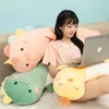 Плюшевые куклы 75/95/125 см прекрасный динозавр хаски Unicorn Kawaii Dlound Pillow Фаршированные мягкие животные куклы спят беременные детские игрушки игрушки 230302