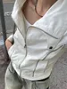 Veste femme décontractée veste Vintage à manches longues col montant fermeture à glissière solide Cool automne vêtements d'extérieur 230302
