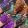 Nail Glitter TCT-598 Chunky Chameleon Color Shift Glitter Nail Art Decoration Manicure Tumblers Crafts Diy Festival Exclseories 230302