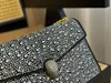 حقائب اليد الفاخرة المصممة أزياء المرأة العمل الفني الماس تألق حقائب اليد الربيع الموسم نمط كيس كروسبودي