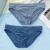 Underpants Men Ice Silk Underwear Briefs Youth Sexy Pants Summer Thin Section Comfortable Breathable Panties