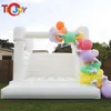 atividades ao ar livre 10x10ft 13x13ft ao ar livre Bouncer de casamento inflável branco Bounce House Festa de aniversário Jumper Bouncy Castle para locação-7