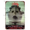 Retro Halloween Metal Painting Sign Horror Movie Theme Shabby Iron Painting Tin Signs Wall Art Man Cave Film Theater Club Home Decoration 30X20cm W03