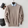 Men's Sweaters Cashmere Cotton Blend Pullover Men Sweater Autumn Winter Classic Solid Color Jersey Hombre Pull Homme Man Knitted Sweaters 230302