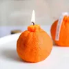 Aromaterapia 3D Criativo Laranja Limão Queijo Cera de Soja Perfumada Decoração de Casa Vela Fragrância