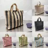 Borsa da spiaggia in tessuto Borsa da donna Borse firmate a tracolla Borse a tracolla ad alta capacità di lusso Borsa a mano Pochette da donna Versatile Borsa per la spesa estiva portatile