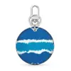 Topp lyxdesigner Keychain Högkvalitativ läder Alfabetlegering Blue Sky White Cloud Carabiner Keychains for Lover Key Chains279p