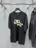 DUYOU T-shirt oversize avec lettres de lavage en jersey vintage T-shirt 100% coton Hommes Casuals T-shirts de base Femmes Qualité Tops classiques DY8917