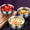 Bols 1 Set Multi-fonction Réutilisable Ménage Bol À Ragoût En Acier Inoxydable Soupe À La Vapeur Pour Restaurant Quotidien