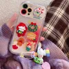 Cartoon Smile Baby Mite Fashion Girls Like Case Designer Soft Silicon Shockper -Covers iPhone14 Pro Max Plus iPhone13 12 11 Pro Max Рождественские игрушки с повязкой